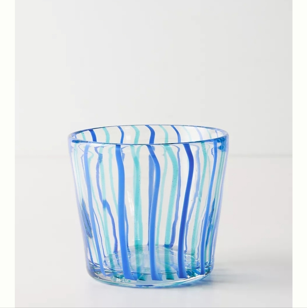 Anthropologie Brissa Glasses - old fashioned size - blue